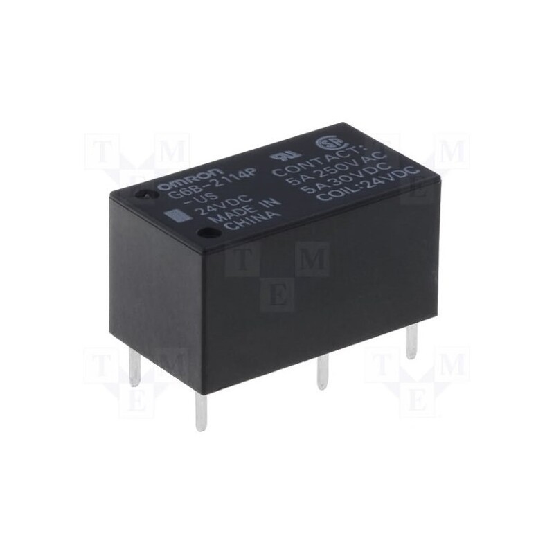 1 pcs x OMRON OCB - G6B-2114P-US 24VDC - Relay: electromagnetic, SPST-NO + SPST-NC, Ucoil: 24VDC, 5A/30VDC