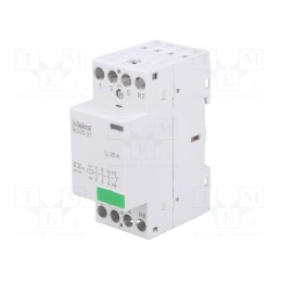 1 pcs x ISKRA - 30.046.032 - Contactor: 4-pole installation, 25A, 24VAC,24VDC, NC + NO x3