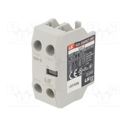 1 pcs x LS ELECTRIC - UA-2 2A - Auxiliary contacts, Series: METASOL, Leads: screw terminals, IP20