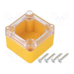1 pcs x KRADEX - Z116PH ABS YELLOW - Enclosure: multipurpose, X: 49mm, Y: 51mm, Z: 36mm, ABS, yellow, IP65