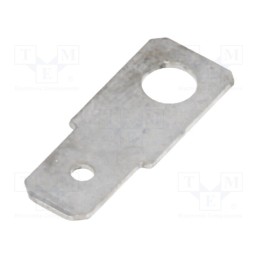10 pcs x BM GROUP - BM 02002 - Terminal: flat, 6.3mm, 0.8mm, male, M4, non-insulated, screw, brass