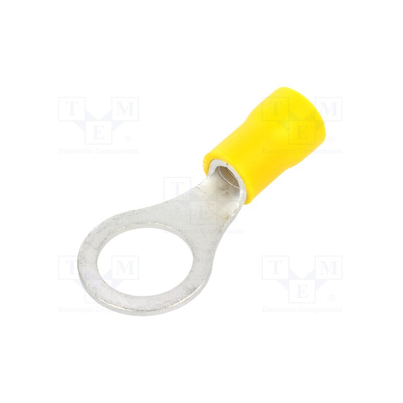 10 pcs x NINIGI - ST-085/Y - Tip: ring, M10, Ø: 10.5mm, 4÷6mm2, crimped, for cable, insulated
