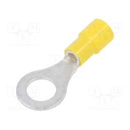10 pcs x NICHIFU - TMEX 5.5-8-YEL - Tip: ring, M8, Ø: 8.4mm, 2.63÷6.64mm2, crimped, for cable, insulated