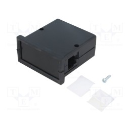 1 pcs x MASZCZYK - KM-61-PG/BK - Enclosure: panel, X: 72mm, Y: 72mm, Z: 36mm, ABS, black, screwed