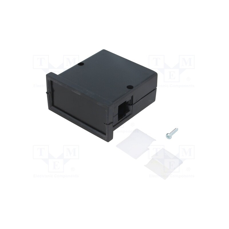 1 pcs x MASZCZYK - KM-61-PG/BK - Enclosure: panel, X: 72mm, Y: 72mm, Z: 36mm, ABS, black, screwed