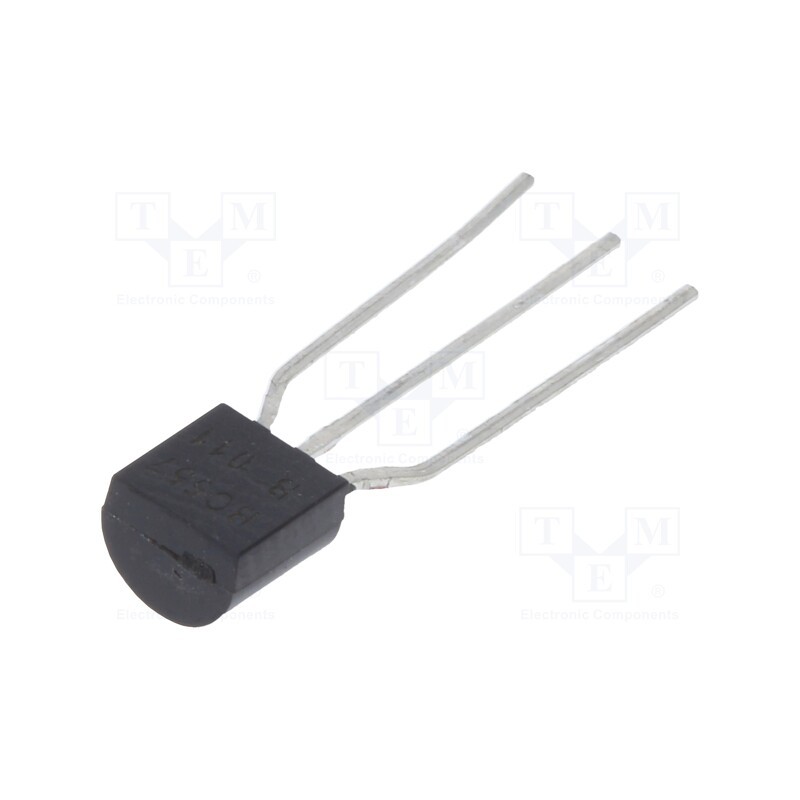 10 pcs x MICRO COMMERCIAL COMPONENTS - BC557B-AP - Transistor: PNP, bipolar, 45V, 0.1A, 625mW, TO92