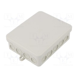 1 pcs x OBO BETTERMANN - A 18 - Enclosure: junction box, X: 100mm, Y: 125mm, Z: 40mm, polyetylene