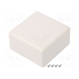 1 pcs x SUPERTRONIC - PP083W-S - Enclosure: multipurpose, X: 71mm, Y: 71mm, Z: 37mm, ABS, white
