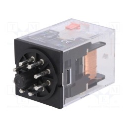 1 pcs x OMRON - MKS2P AC230 - Relay: electromagnetic, DPDT, Ucoil: 230VAC, Icontacts max: 10A
