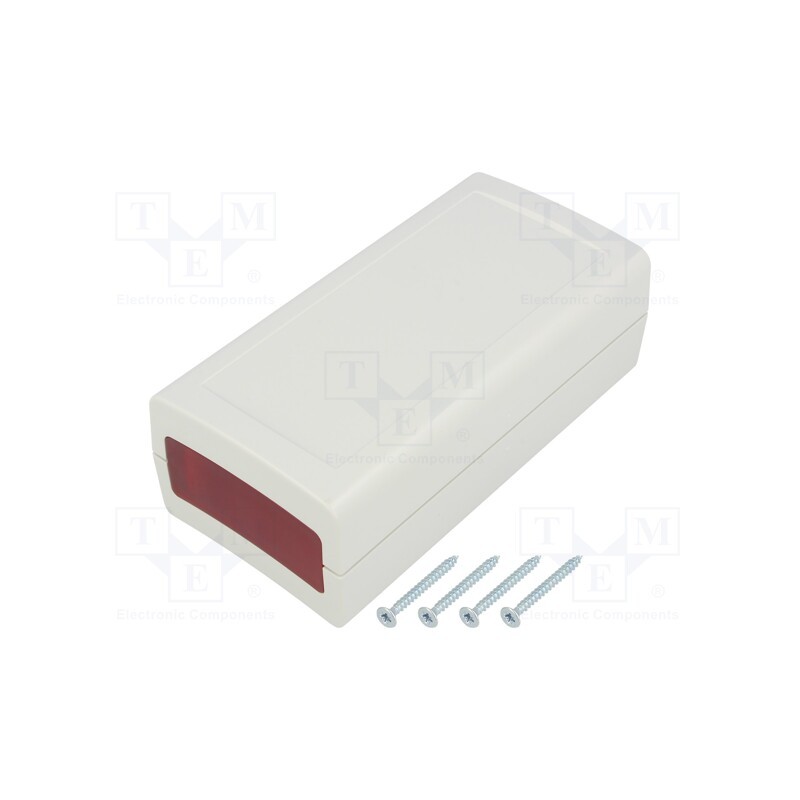 1 pcs x KRADEX - Z98JF - Enclosure: with panel, X: 60mm, Y: 120mm, Z: 40mm, ABS, grey, IP53