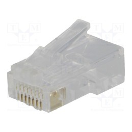 10 pcs x NINIGI - RJ45W-R - Plug, RJ45, PIN: 8, Layout: 8p8c, for cable, IDC,crimped