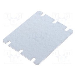 1 pcs x FIBOX - MIV 95 - Mounting plate, steel, W: 66mm, L: 80mm, Thk: 1.5mm, Plating: zinc