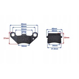 Brake pads atv 200 250 bashan shineray