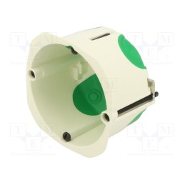 1 pcs x SCHNEIDER ELECTRIC - IMT35032 - Enclosure: junction box, Ø: 71mm, Z: 47mm, plaster embedded, IP20