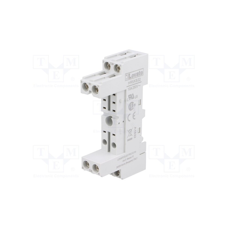 1 pcs x LOVATO ELECTRIC - HR5XS22 - Socket, PIN: 8, 10A, 250VAC, for DIN rail mounting