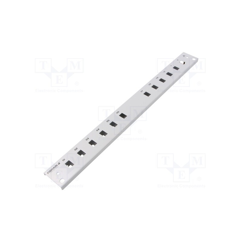 1 pcs x FIBRAIN - FB2031 - Front panel, 1U, Panel colour: grey