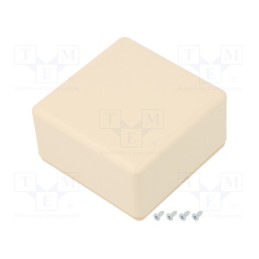 1 pcs x SUPERTRONIC - PP117M-S - Enclosure: multipurpose, X: 71mm, Y: 71mm, Z: 37mm, ABS, ivory