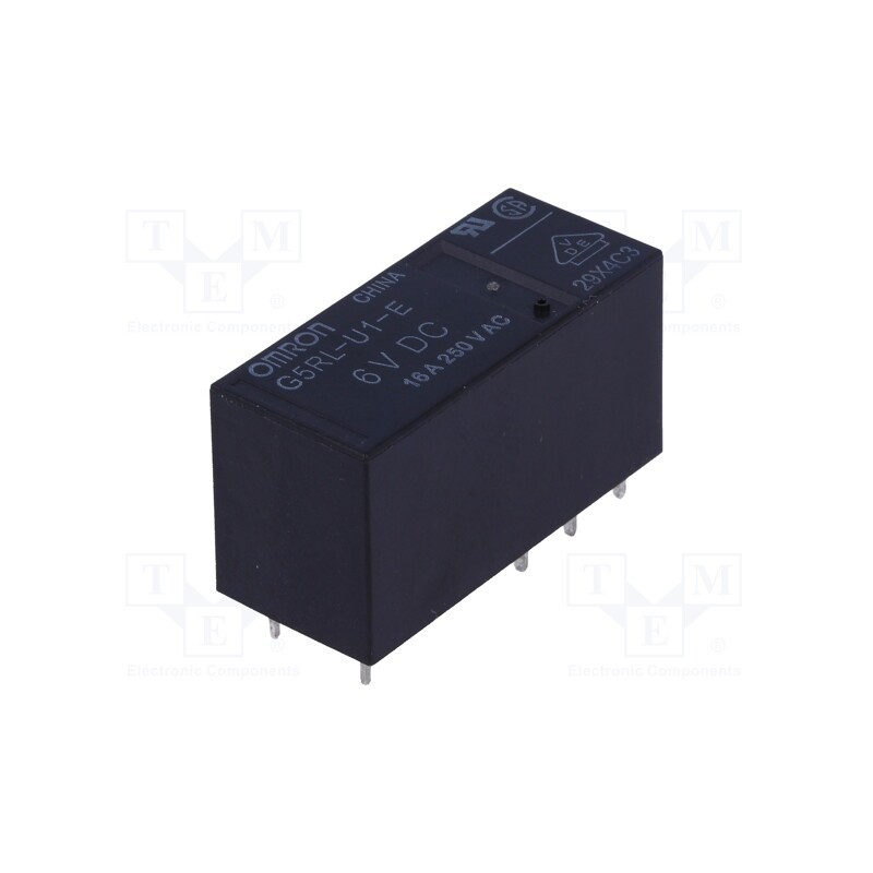 1 pcs x OMRON OCB - G5RL-U1-E-6DC - Relay: electromagnetic, SPDT, Ucoil: 6VDC, Icontacts max: 16A, PCB