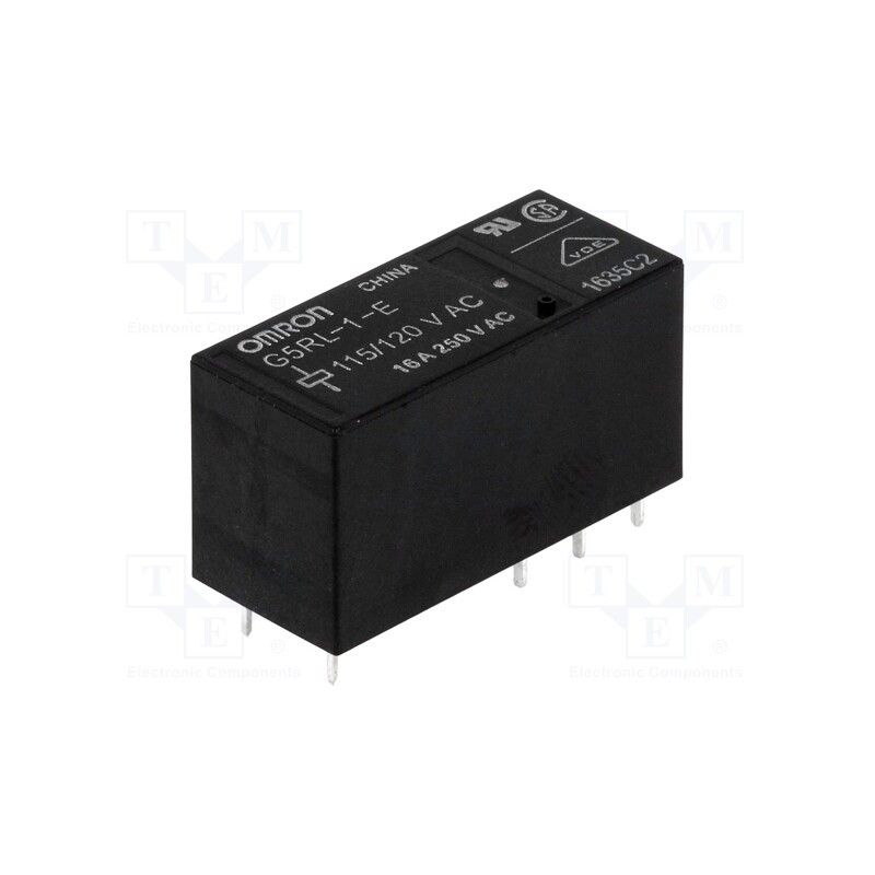 1 pcs x OMRON OCB - G5RL-1-E115/120AC - Relay: electromagnetic, SPDT, Ucoil: 115VAC, Icontacts max: 16A
