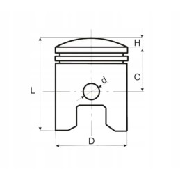 Piston 57 40 15 20 engine 4t gy6 150cm3 atv scooter