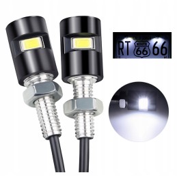 Motorcycle LED license plate illumination