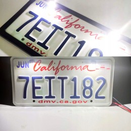 Motorcycle LED license plate illumination
