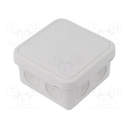 1 pcs x FIBOX - JB 2.5 G - Enclosure: junction box, X: 90mm, Y: 90mm, Z: 49mm, polypropylene PP