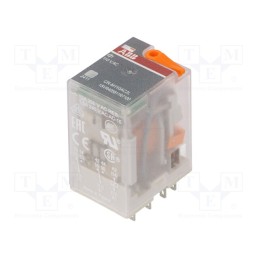 1 pcs x ABB - 1SVR405611R7100 - Relay: electromagnetic, DPDT, Ucoil: 110VAC, Icontacts max: 12A