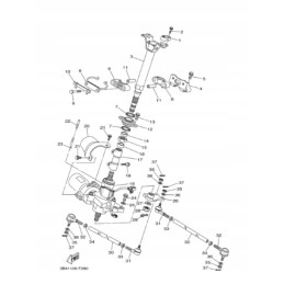 Steering column bushings yamaha grizzly 350 660 700 raptor 450 660 700 yf