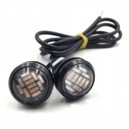 2x red stop light 12 LED eagle eye