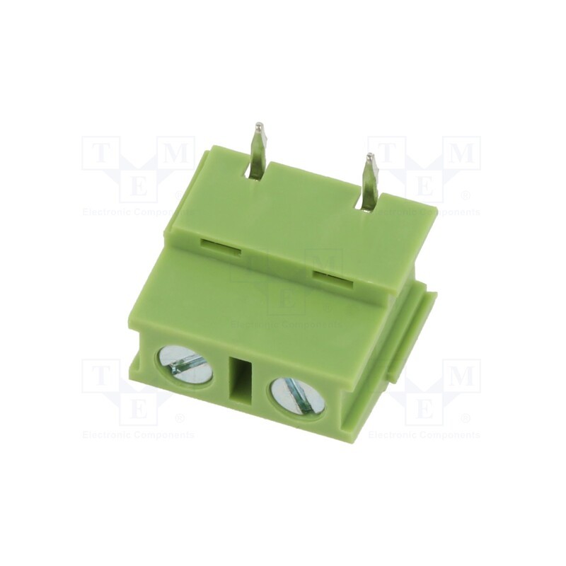 10 pcs x XINYA - XY128RB-2P 7.5MM GREEN - PCB terminal block, straight, 7.5mm, ways: 2, on PCBs, terminal