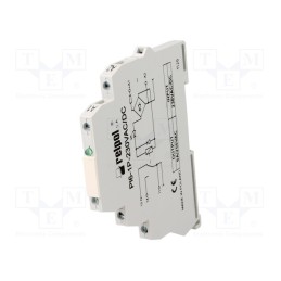 1 pcs x RELPOL - PI6-1P-230VAC/DC - Relay: interface, SPDT, Ucoil: 230VAC,230VDC, 6A, SPDT, 6A/230VAC