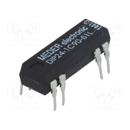 1 pcs x MEDER - DIP24-1C90-51L - Relay: reed switch, SPDT, Ucoil: 24VDC, 0.5A, max.100VDC, Rcoil: 2kΩ