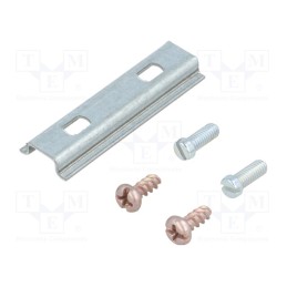 1 pcs x SPELSBERG - 19704901 - DIN rail, steel, W: 15mm, H: 5mm, L: 49.5mm, for enclosures