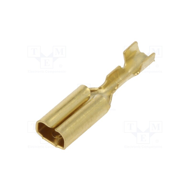 10 pcs x VOGT - 3762A.60 - Terminal: flat, 2.8mm, 0.8mm, female, 0.14÷0.3mm2, crimped, brass