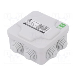 1 pcs x ELEKTRO-PLAST NASIELSK - 292227 - Enclosure: junction box, X: 102mm, Y: 102mm, Z: 47mm, IP55, grey