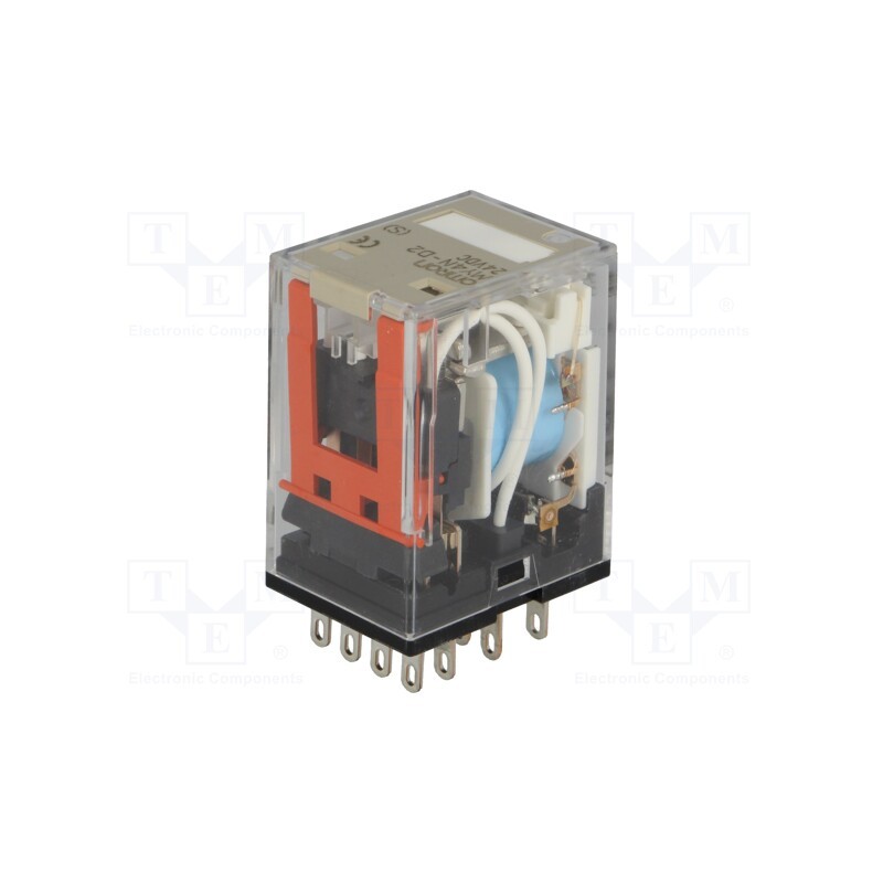 1 pcs x OMRON - MY4N-D2 24VDC (S) - Relay: electromagnetic, 4PDT, Ucoil: 24VDC, Icontacts max: 5A, 0.9W