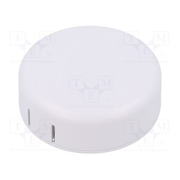 1 pcs x HAMMOND - 1551SNAP12WH - Enclosure: for alarms, Z: 20.3mm, ABS, white, Ø: 60mm, IP30, UL94HB