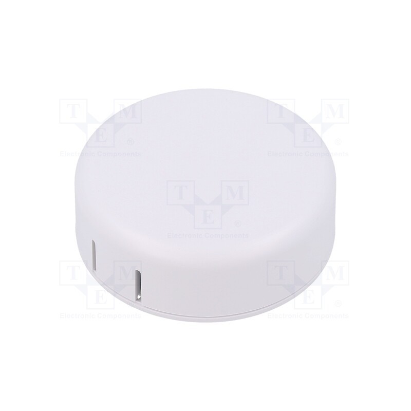 1 pcs x HAMMOND - 1551SNAP12WH - Enclosure: for alarms, Z: 20.3mm, ABS, white, Ø: 60mm, IP30, UL94HB