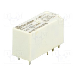 1 pcs x FINDER - 41.52.9.048.0010 - Relay: electromagnetic, DPDT, Ucoil: 48VDC, 15A, 8A/250VAC, PCB
