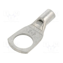 10 pcs x BM GROUP - BM013370 - Tip: ring tube, M8, 4mm2, crimped, for cable, non-insulated, tinned