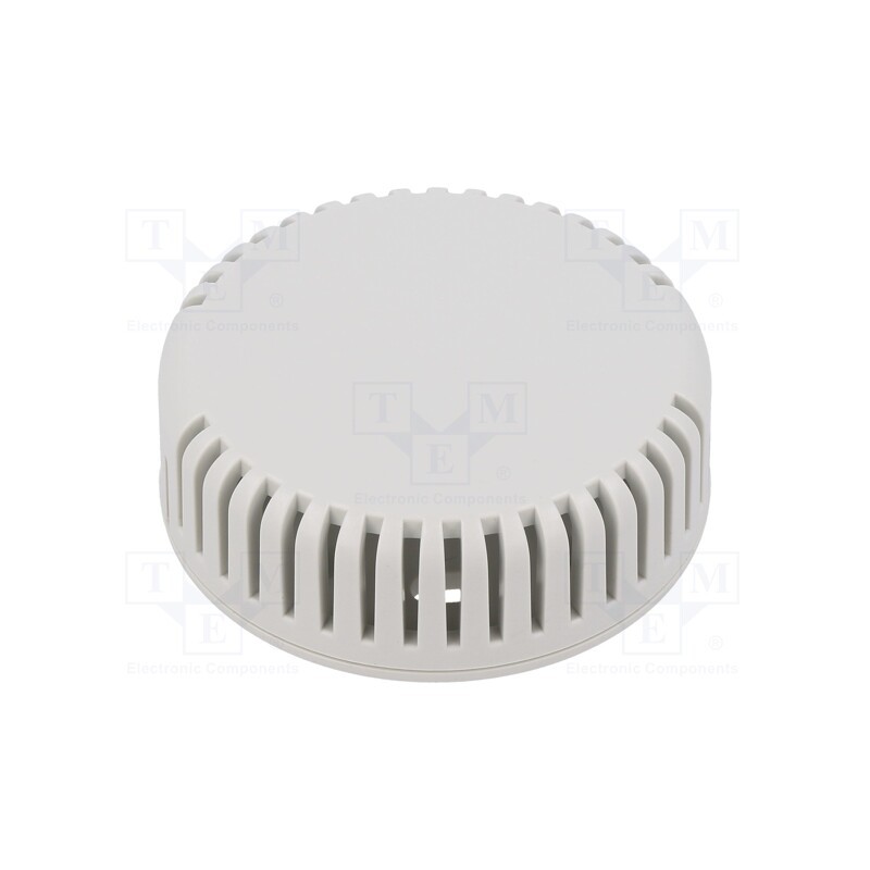1 pcs x HAMMOND - 1551V12GY - Enclosure: for alarms, Z: 20.3mm, ABS, grey, vented, Ø: 60mm, IP30