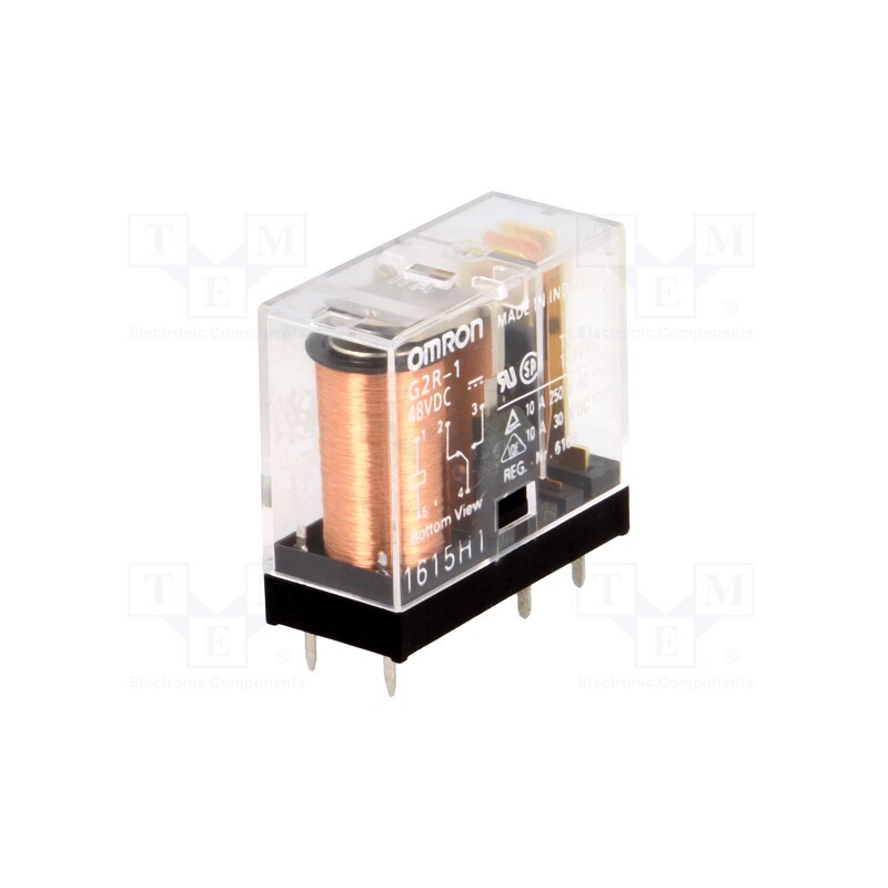 1 pcs x OMRON OCB - G2R-1 48VDC - Relay: electromagnetic, SPDT, Ucoil: 48VDC, Icontacts max: 10A