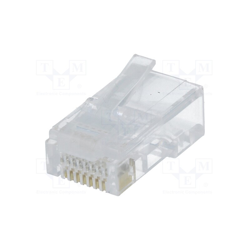 10 pcs x NINIGI - RJ45WD - Plug, RJ45, PIN: 8, Layout: 8p8c, for cable, IDC,crimped