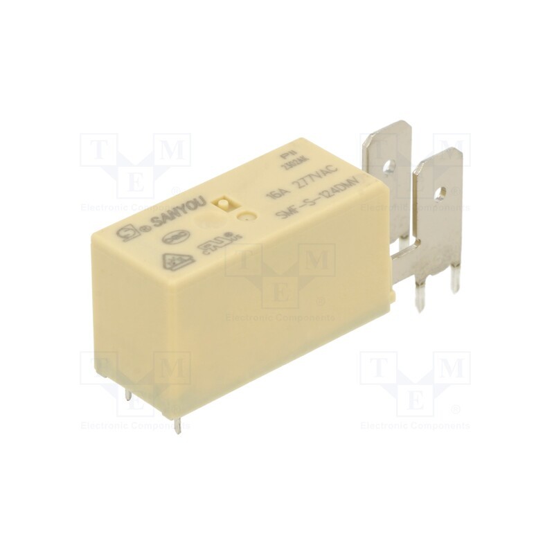 1 pcs x SANYOU - SMF-S-124DMV - Relay: electromagnetic, SPST-NO, Ucoil: 24VDC, Icontacts max: 16A