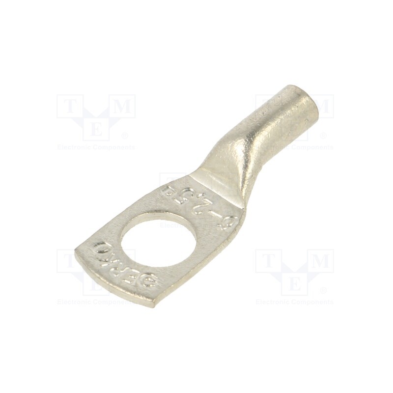 10 pcs x ERKO - KCS_6-2,5/1 - Tip: ring tube, M6, 2.5mm2, crimped, for cable, tinned, copper