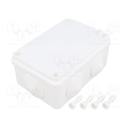 1 pcs x PAWBOL - S-BOX 206B - Enclosure: junction box, X: 80mm, Y: 120mm, Z: 50mm, ABS,polystyrene