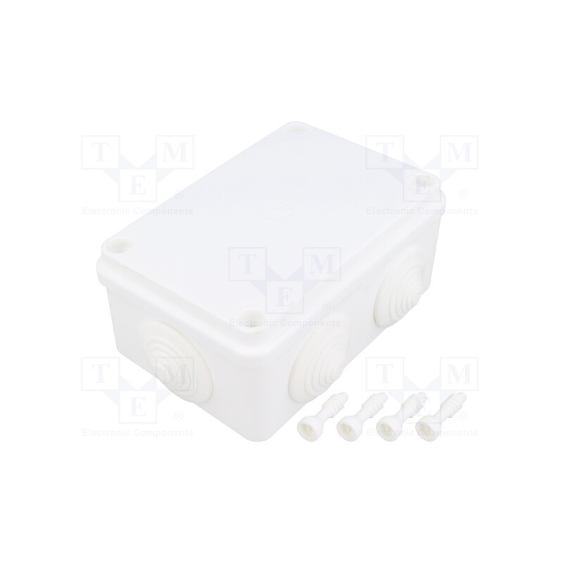 1 pcs x PAWBOL - S-BOX 206B - Enclosure: junction box, X: 80mm, Y: 120mm, Z: 50mm, ABS,polystyrene