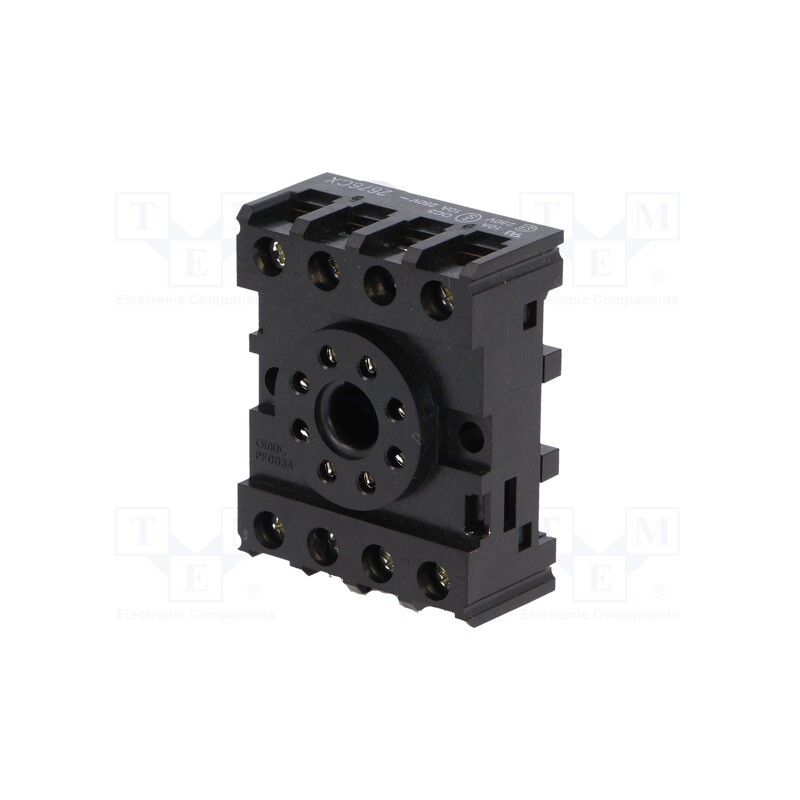 1 pcs x OMRON - PF083A-E - Socket, PIN: 8, for DIN rail mounting, Series: MKS, octal