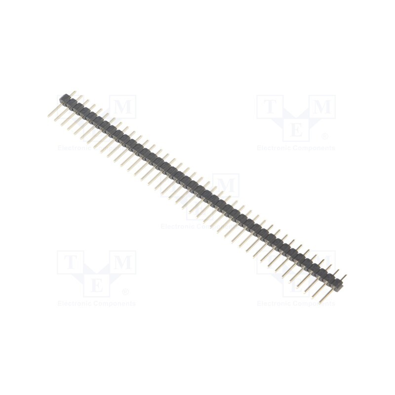 10 pcs x CONNFLY - DS1021-1*40SF11-B - Pin header, pin strips, male, PIN: 40, straight, 2.54mm, THT, 1x40